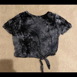 Tie dye cropped shirt